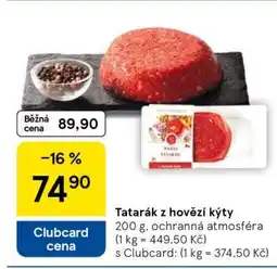 Tesco Tatarák z hovězí kýty nabídka