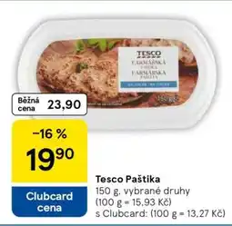 Tesco Tesco Paštika nabídka