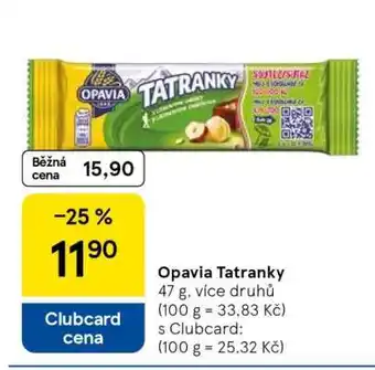 Tesco Opavia Tatranky nabídka