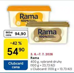 Tesco Rama nabídka