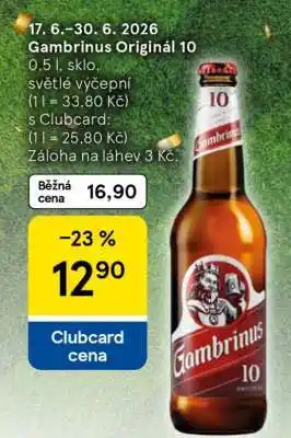 Tesco Gambrinus Originál 10 nabídka