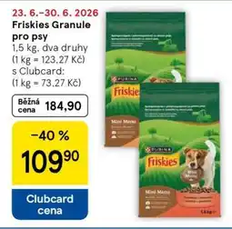 Tesco Friskies Granule pro psy nabídka