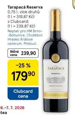 Tesco Tarapacá Reserva nabídka