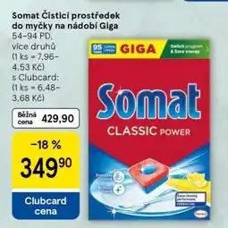 Tesco Somat Čisticí prostředek do myčky na nádobí Giga nabídka