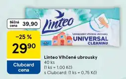 Tesco Linteo vlhčené ubrousky nabídka