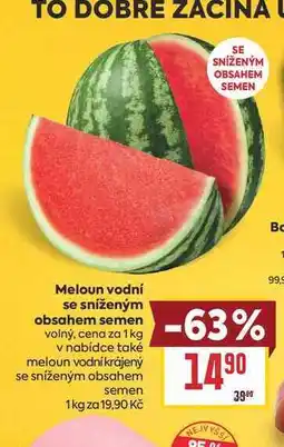 Billa Meloun vodní se sníženým obsahem semen volný, cena za nabídka