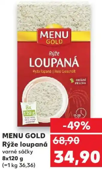 Kaufland MENU GOLD Rýže loupaná nabídka
