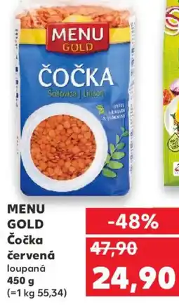 Kaufland MENU GOLD Čočka červená nabídka