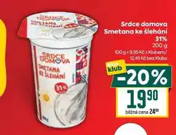 Billa Srdce domova Smetana ke šlehání 31% nabídka