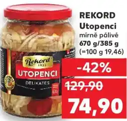 Kaufland REKORD Utopenci nabídka