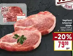 Billa Vepřová krkovice steak balení nabídka