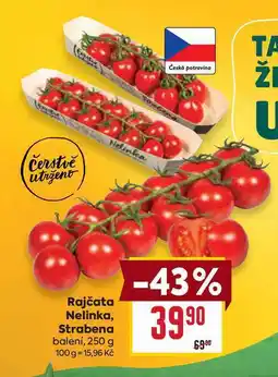 Billa Rajčata Nelinka, Strabena balení nabídka