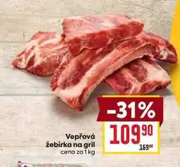 Billa Vepřová Žebírka na gril cena za nabídka