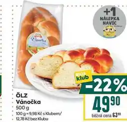 Billa ÖLZ Vánočka nabídka