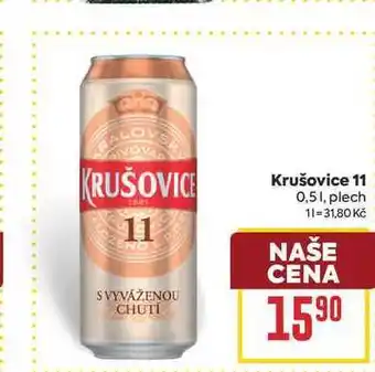 Billa Krušovice 11 0,51, plech nabídka