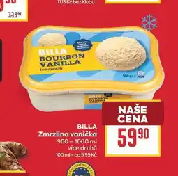 Billa BILLA Zmrzlina vanička nabídka