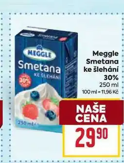 Billa Meggle Smetana ke šlehání 30% nabídka