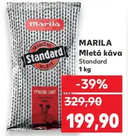 Kaufland MARILA Mletá káva nabídka