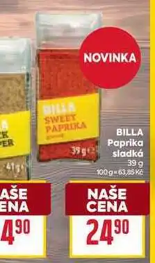 Billa BILLA Paprika sladká nabídka