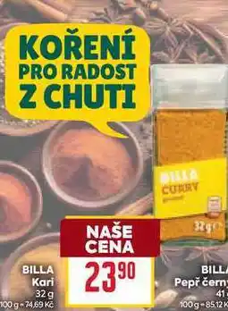 Billa BILLA Kari nabídka