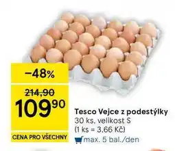 Tesco Tesco Vejce z podestýlky, 30 ks, velikost S nabídka