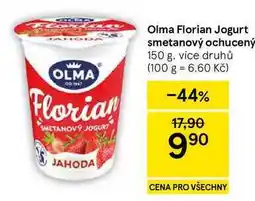 Tesco Olma Florian Jogurt smetanový ochucený, 150 g, vice druhů nabídka