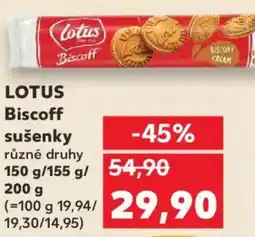 Kaufland LOTUS Biscoff sušenky nabídka