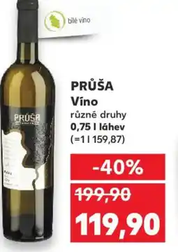 Kaufland PRŮŠA Vino nabídka