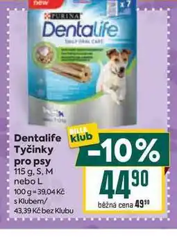 Billa Dentalife klub Tyčinky pro psy nabídka