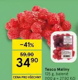 Tesco Tesco Maliny, 125 g, balené nabídka