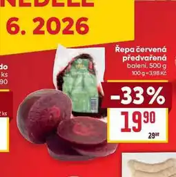 Billa Řepa červená předvařená balení nabídka