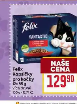 Billa Felix Kapsičky pro kočky 12× nabídka