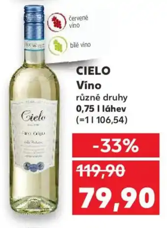 Kaufland CIELO Víno nabídka