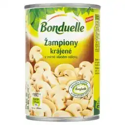 Tesco Bonduelle Žampiony v mírně slaném nálevu 400g, vybrané druhy nabídka