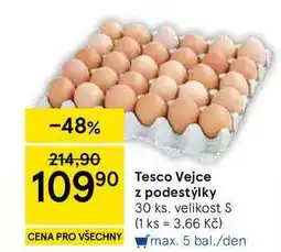 Tesco Tesco Vejce z podestýlky, 30 ks. velikost S nabídka