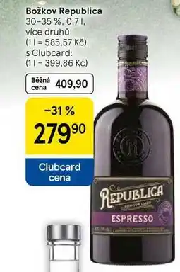 Tesco Božkov Republica 30-35 % nabídka