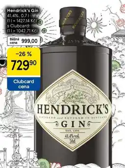 Tesco Hendrick's Gin 41,4% nabídka