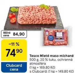 Tesco Tesco Mleté maso míchané nabídka