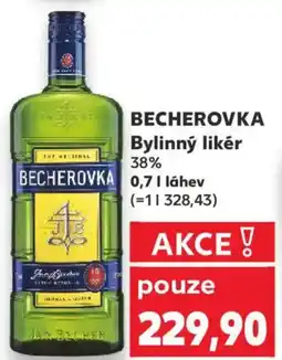 Kaufland BECHEROVKA Bylinný likér 38% nabídka