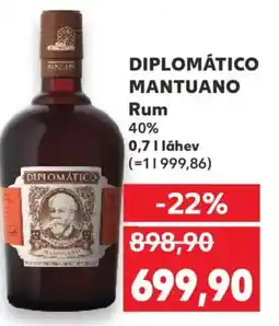 Kaufland DIPLOMÁTICO MANTUANO Rum 40% nabídka