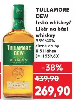 Kaufland TULLAMORE DEW Irská whiskey/ Likér na bázi whiskey nabídka