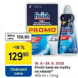 Tesco Finish Sada do myčky na nádobí, 400 ml + 1,5 kg nabídka