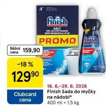 Tesco Finish Sada do myčky na nádobí, 400 ml + 1,5 kg nabídka