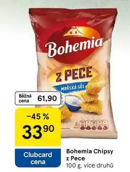 Tesco Bohemia Chipsy z Pece, 100 g, více druhů nabídka