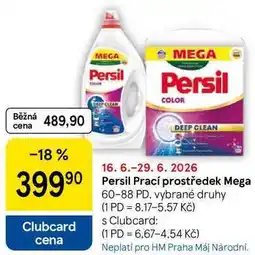 Tesco Persil Prací prostředek Mega, 60-88 PD, vybrané druhy nabídka