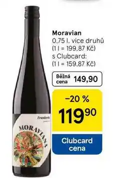 Tesco Moravian, 0,75 I, více druhů nabídka