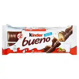 Tesco Kinder Bueno Oplatka s polevou z mléčné čokolády a s mléčnou a lískooříškovou náplní nabídka