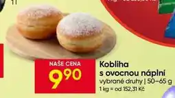 Hruška Kobliha s ovocnou náplní vybrané druhy nabídka
