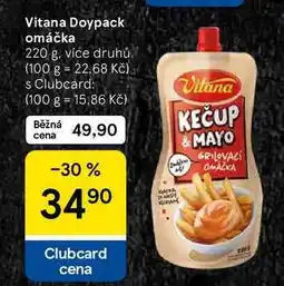 Tesco Vitana Doypack omáčka, 220 g, více druhů nabídka