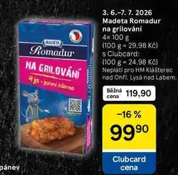 Tesco Madeta Romadur na grilování, 4× nabídka